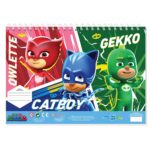 ΜΠΛΟΚ ΖΩΓΡΑΦ PJ MASKS 23X33 40ΦΥΛ ΑΥΤΟΚ-ΣΤΕΝΣΙΛ- 2ΣΕΛ ΧΡ  2ΣΧ