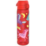 Πλαστικό Παγούρι SLIM 500ml Μονόκερος Σε Κόκκινο Μπουκάλι Ion8