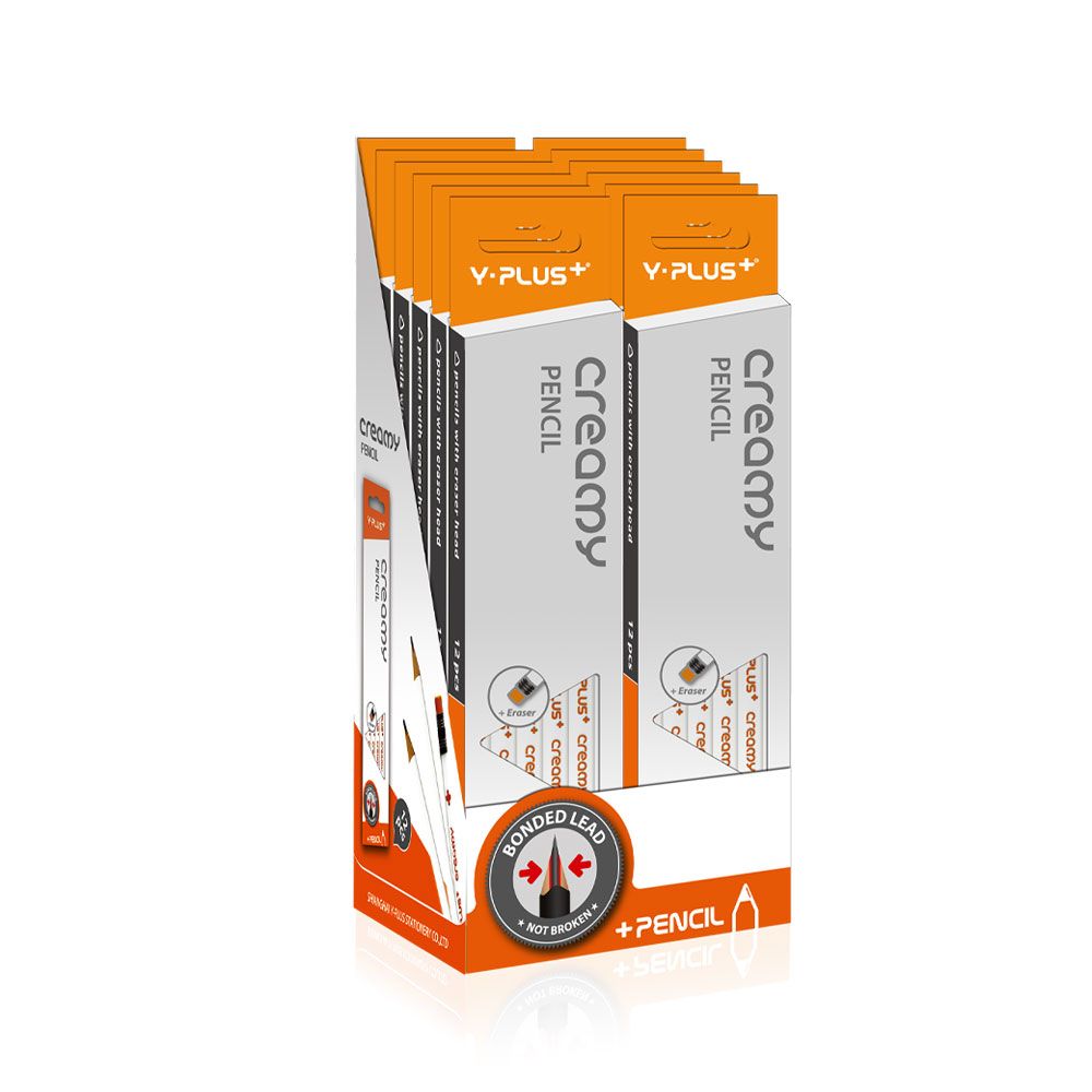 Y PLUS ΜΟΛΥΒΙ CREAMY HB ΜΕ ΓΟΜΑ ΣΥΣΚΕΥΑΣΙΑ 12 ΤΕΜΑΧΙΑ PX120210