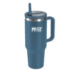 ΠΟΤΗΡΙ ΑΝΟΞΕΙΔΩΤΟ ΘΕΡΜΟΣ 900ML ΜΕ ΚΑΛΑΜΑΚΙ 22.5Χ13Χ7ΕΚ MUST TEAM ΜΠΛΕ - Image 2