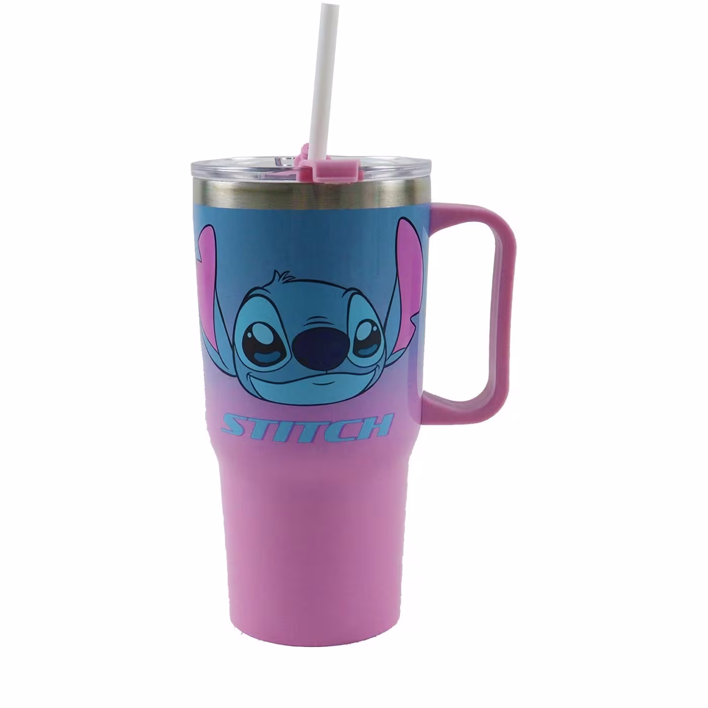 GIM ποτήρι ss με καλαμάκι 520ml Stitch